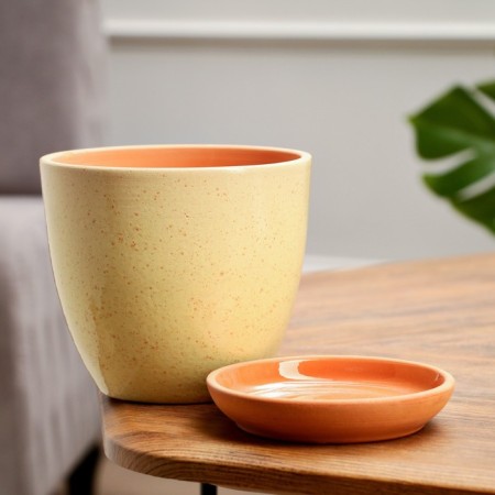 Flower pot 1l yellow-1