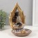 Buddha and Golden Lotus Budders stand and gold 37x6x30 cm