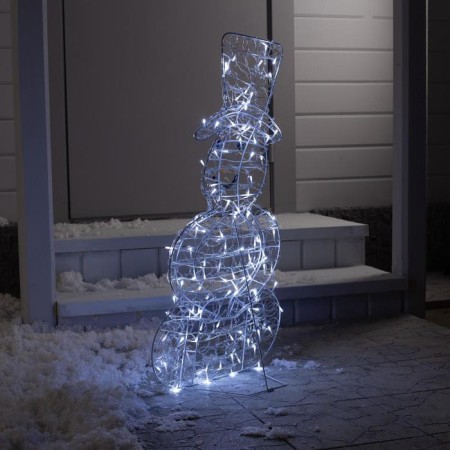 LED figure "Snowman" 48 × 89 × 22 cm, metal, 31 V, glow of white-3