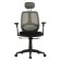 The chair of the operator Brabix Saturn ER-400, with a headrest, combined black/gray