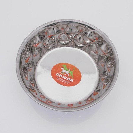 The bowl of a weighted embossed, with a silicone base, 300 ml-1