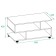 Journal table "SZH 6", 800 × 446 × 420 mm, the color of the oak made