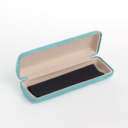 Case for glasses on the cracker, the color is turquoise-4
