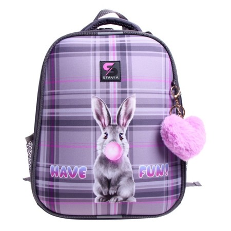 School backpack 38 x 30 x 16 cm, ergonomic back, stavia "rabbit"-2