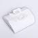Folding box-convert for sweet, white, 10.5 x 9.5 x 4 cm