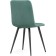 Stool on a metal frame chilli to metal/velor, black/turquoise 44x50x85 cm