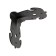 Corner Figus tundra , 90x90x80x2.1 reinforced, Black color 1 pc.