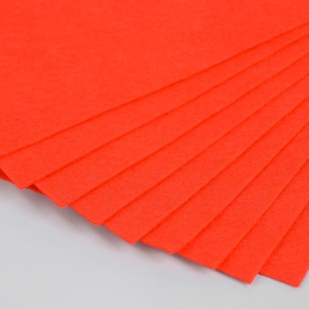 Soft felt "red" 1 mm (set of 10 sheets) A4 format format-3