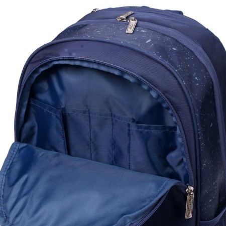 School backpack 42 x 29 x 12 cm, ergonomic back, laptop department, Hatber Sreet "My friend Dino", blue-6
