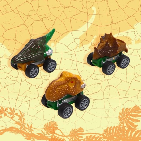 Inertial “dinosaur” truck, with 3 machines, light and sound effects-11