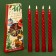 New Year's candles twisted "fairy -tale moments", without aroma, set 4 pcs, height 15 cm