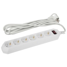 USF-6S-1.5M-W network filter with basic protection with a ground with a circuit breaker of 6 outlets 1.5m 10A white