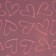 Flower film Packing Glossy Transparent “Hearts”, Pink, 0.6 x 10 m
