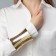 Bracelet "Cuff" cone, color gold