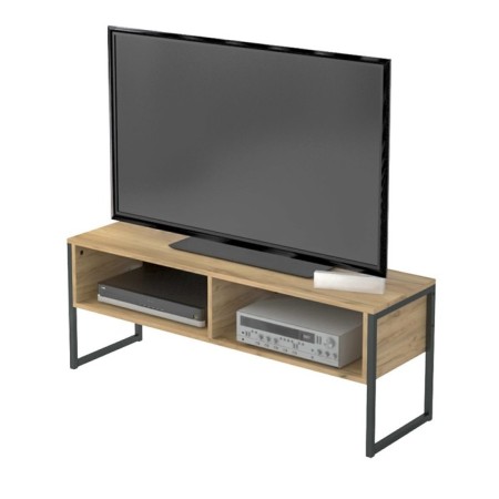 Tumba for TV Chicago 118x35x45 cm, oak craf gold, black-4
