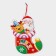 Decorative decoration (suspension) "Santa Claus and Deer" 35x24 cm