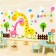 Interior stickers "giraffes", children's, decor on the wall, panel 160 x 82 cm