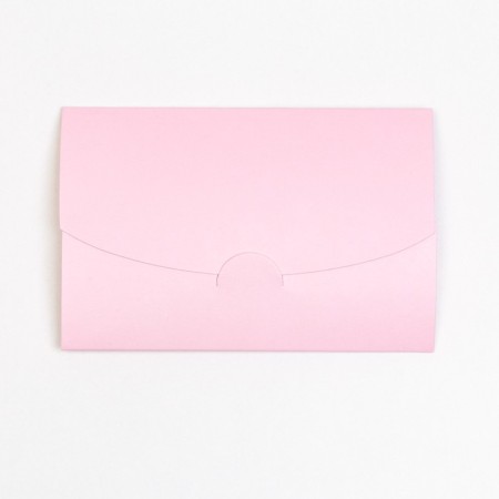 Envelope for certificate with embossing "with all the heart", pink 10.5 x 7-2