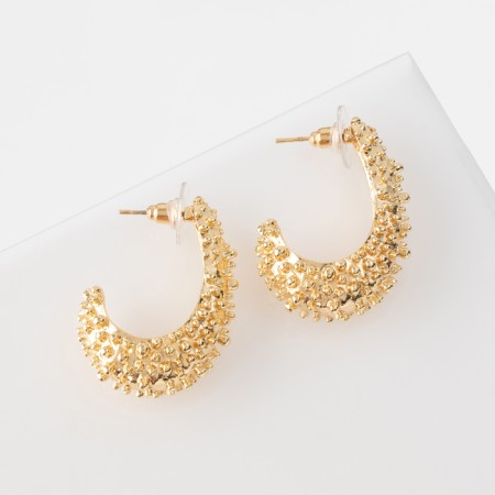 Earrings Metal "Style" neon, color gold-1