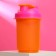 Sports shaker with a bowl for protein, ORNANNAZH-pink, 500 ml