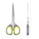 Scissors 17.5 cm, titanium, handles with anti -slip rubber inserts