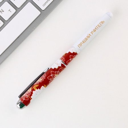 Pen in the postcard "Teacher No. 1", ball, blue paste, 1.0 mm-1