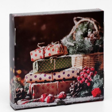 Self -assembly box "New Year's gifts", 16 x 16 x 3 cm-2