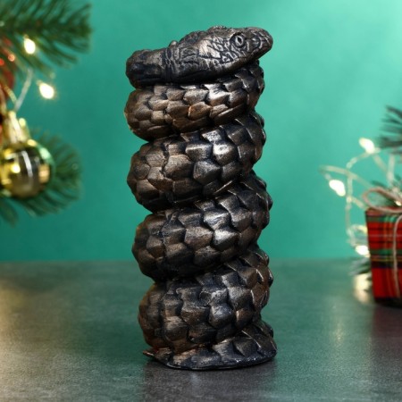 Figure "Twisted" Black with gilding, 10x5cm-2