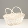Basket with mobile handles, 32 x 25 x 13 cm, willow