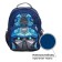 School backpack, 36 x 23 x 13 cm, ergonomic back, calligrata n "transformer", blue