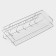 Household shelf with hooks of a share 42 × 12 × 15 cm, chrome color