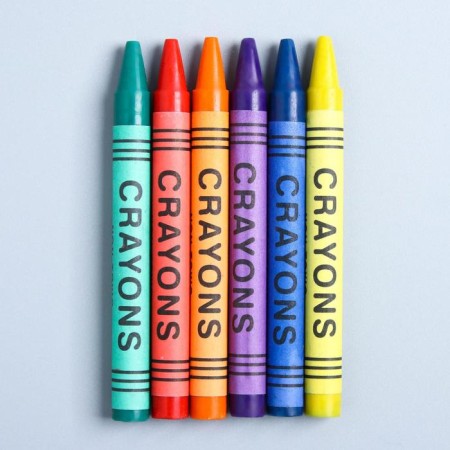 Wax pencils, set of 6 colors, height 8 cm, diameter 0.8 cm, Masha and bear-3