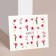 Slider - nail design "Flowers", packing 6 pcs, pink/green color