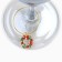 Decoration for the glass New Year's "New Year will give a fairy tale" 3 pcs, diameter 3 cm