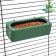Bird feeder internal matte 15 x 6.5 x 4.5 cm, green