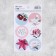 Stickers for gifts and colors "Happiness", flowers, 9 x 16 cm