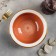 Ceramic Crama salad bowl, 600 ml, 18 × 6 cm, orange color