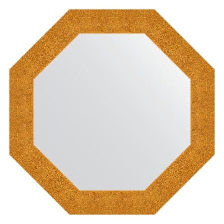 Mirror in the baguette frame, gold minting 90 mm, 76.6x76.6 cm