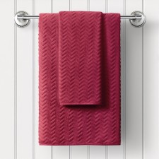 A set of terry towels Ruby, size 50x90 cm, 70x130 cm, red color