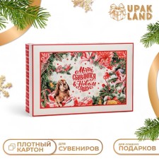 The box is folding, the cover is “dreams come true in the new year” 30 x 20 x 9 cm