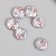 Busina for creativity plastic "Pearl Flat Circle with daisies" 0.5x1.6x1.6 cm
