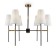 Caustra Freya Fr5196PL-06BBS TIDA, 630x630x630 mm, E14, 6x40W, black color and brass
