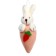 Soft toy "Hare with carrots", on the suspension, the color of mix