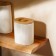 Bank for storing bulk products SL Home "Trento", 620 ml, 7.7 × 12.5 cm, ceramic, white color