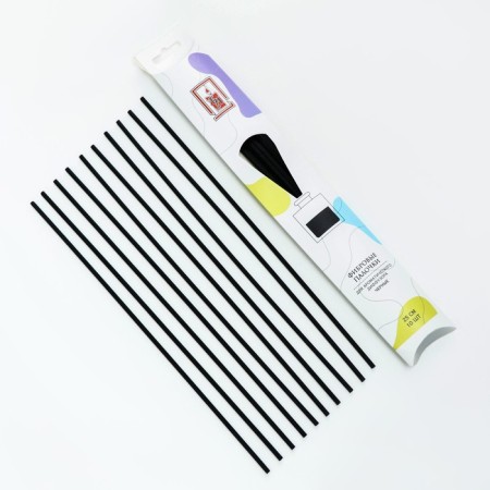 A set of fiber sticks for aromatic diffuser, 25x0.3 cm, 10 pieces, black-1