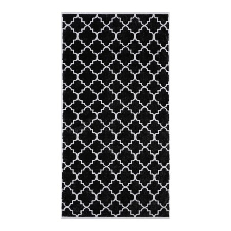 Tensor Ethel "Ornament" Black, 70x130 cm, 100% cotton, 420 g/m2-1