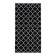 Tensor Ethel "Ornament" Black, 70x130 cm, 100% cotton, 420 g/m2