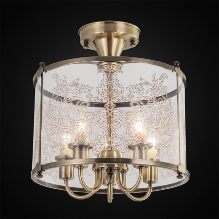 Celra CL408253 "Versailles" 5x60W E14 bronze 37x37x40 cm-1