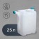 Food canister "Bogok", 25 l, with a drain, white
