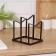 Holder for covers and cutting boards of a shade, 12.5 × 16 × 15 cm, black color